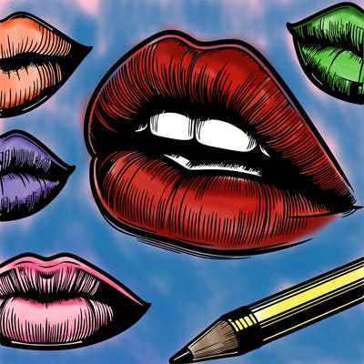 realistic  lips