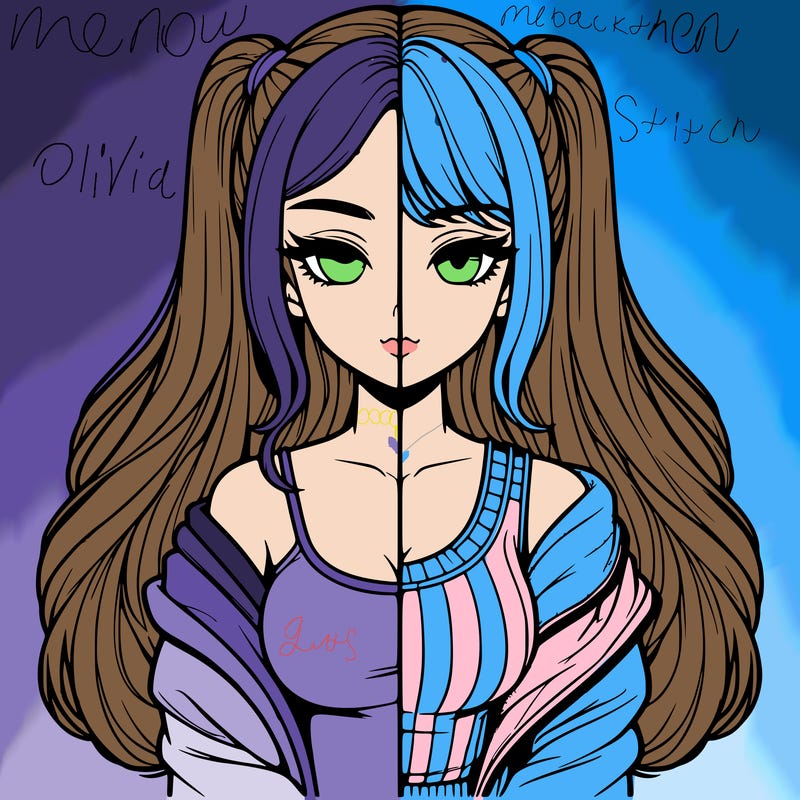 realistic girl split