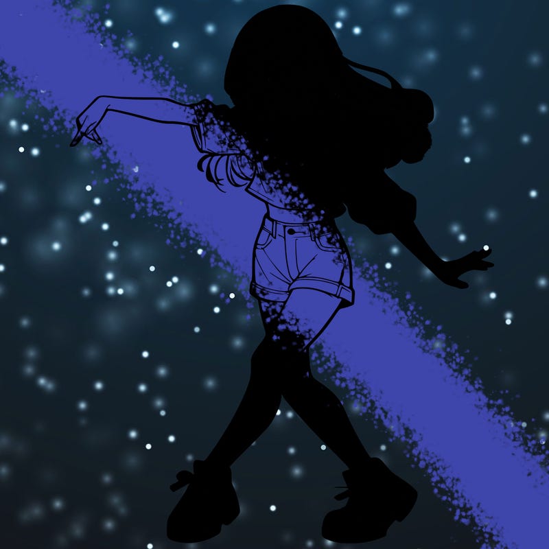 realistic girl danceing