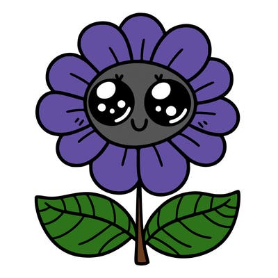 flower with eyes