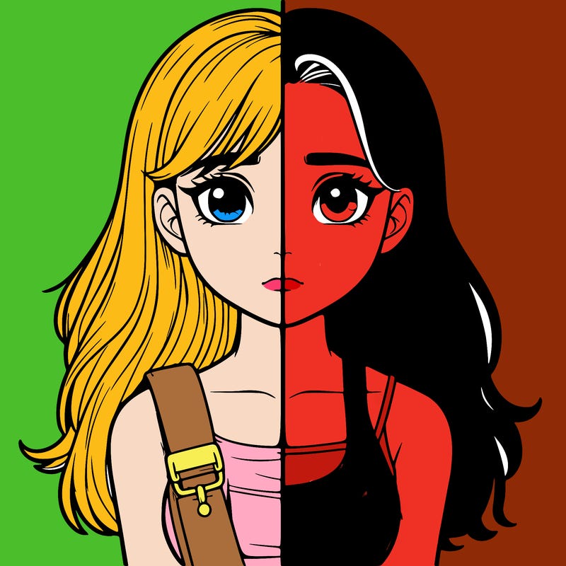 realistic girl split