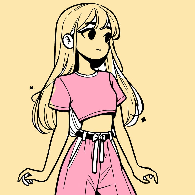 girl in a cute crop top