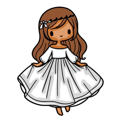 girl with flowy dress
