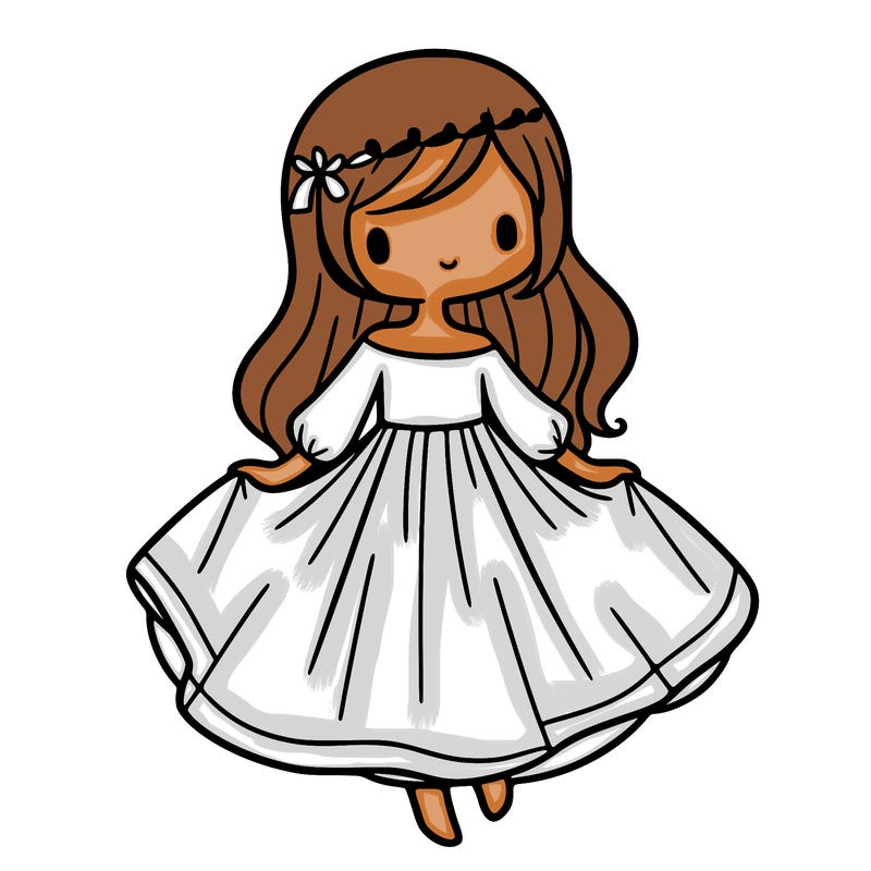 girl with flowy dress