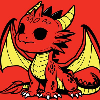 fierce baby night dragon