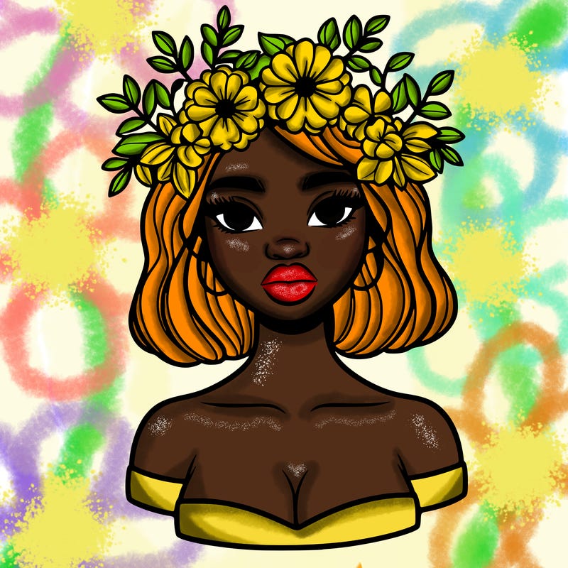 beautiful black people woman pretty girl