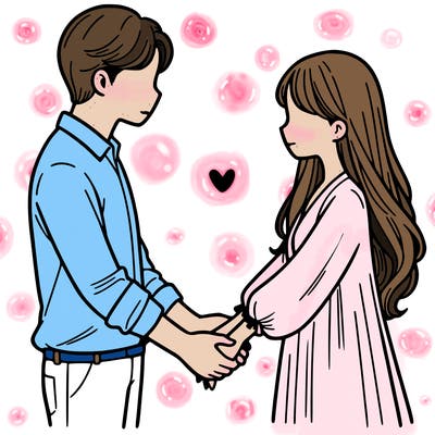 a couple holding hands