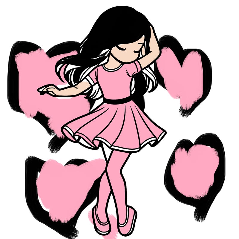 girl dancing  realistic