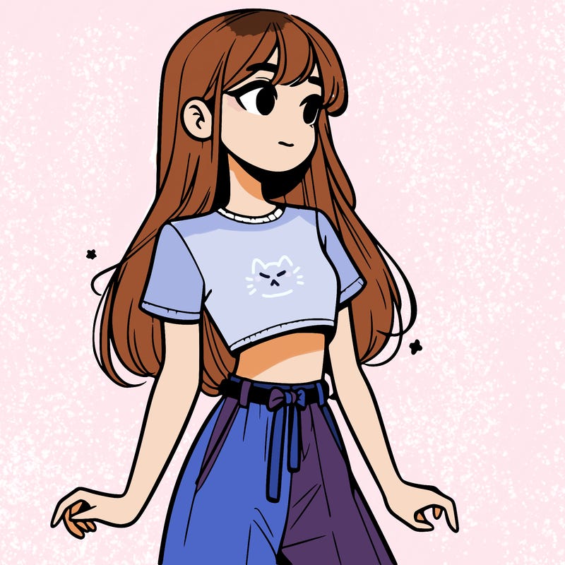 girl in a cute crop top