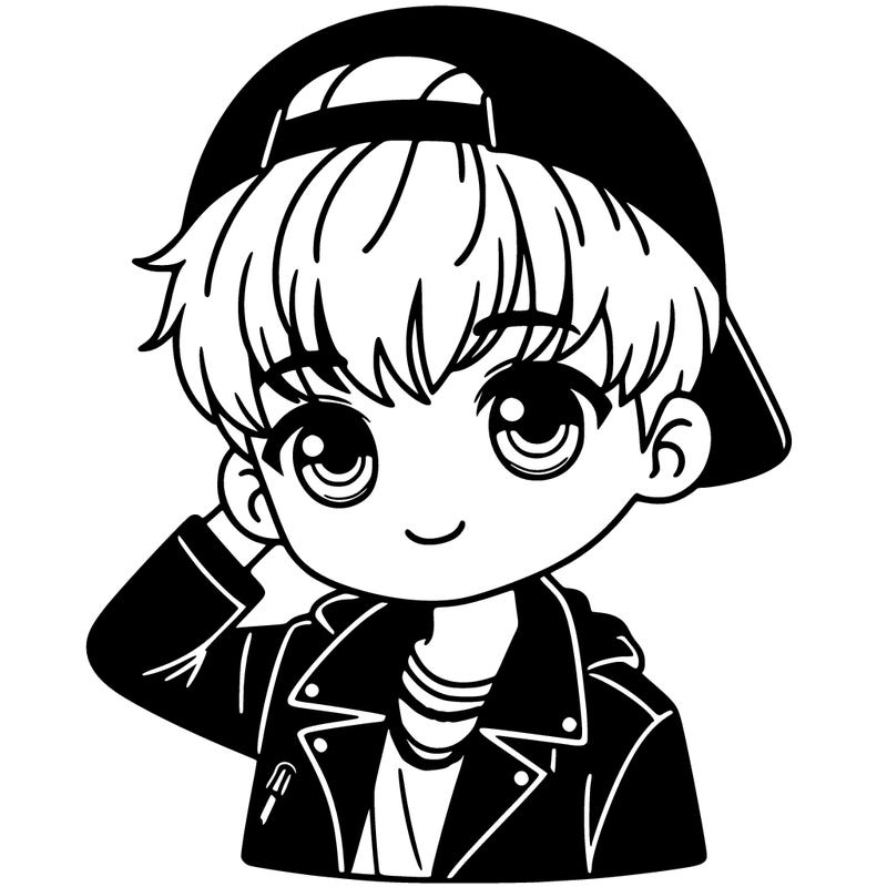 realistic k pop rock boy