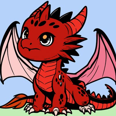 fierce baby night dragon