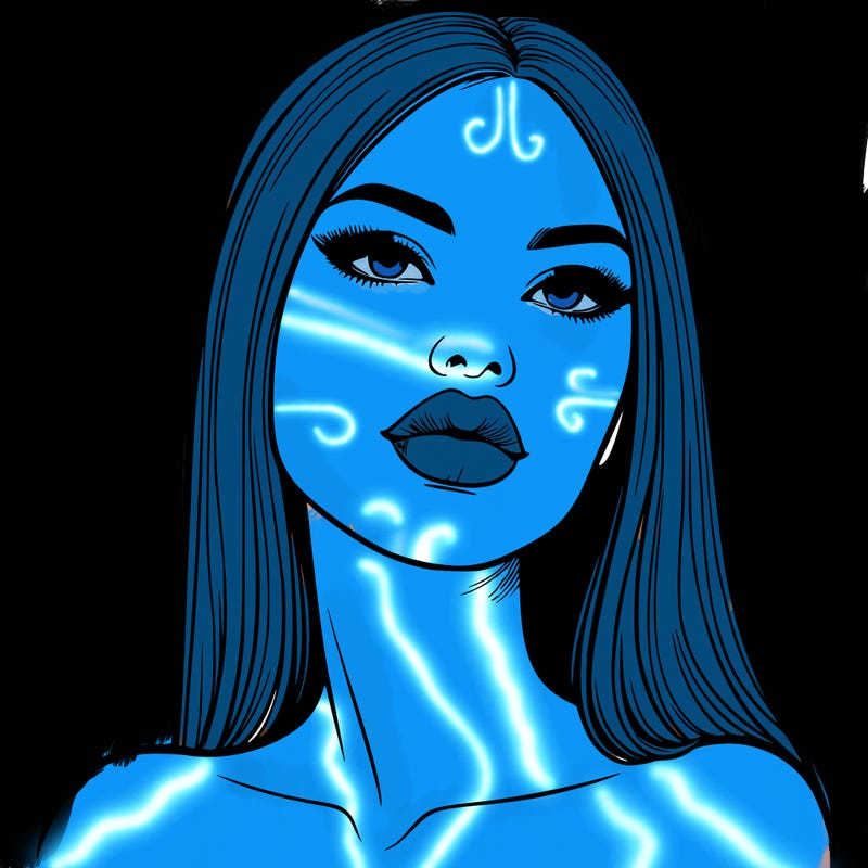 realistic woman with full lips