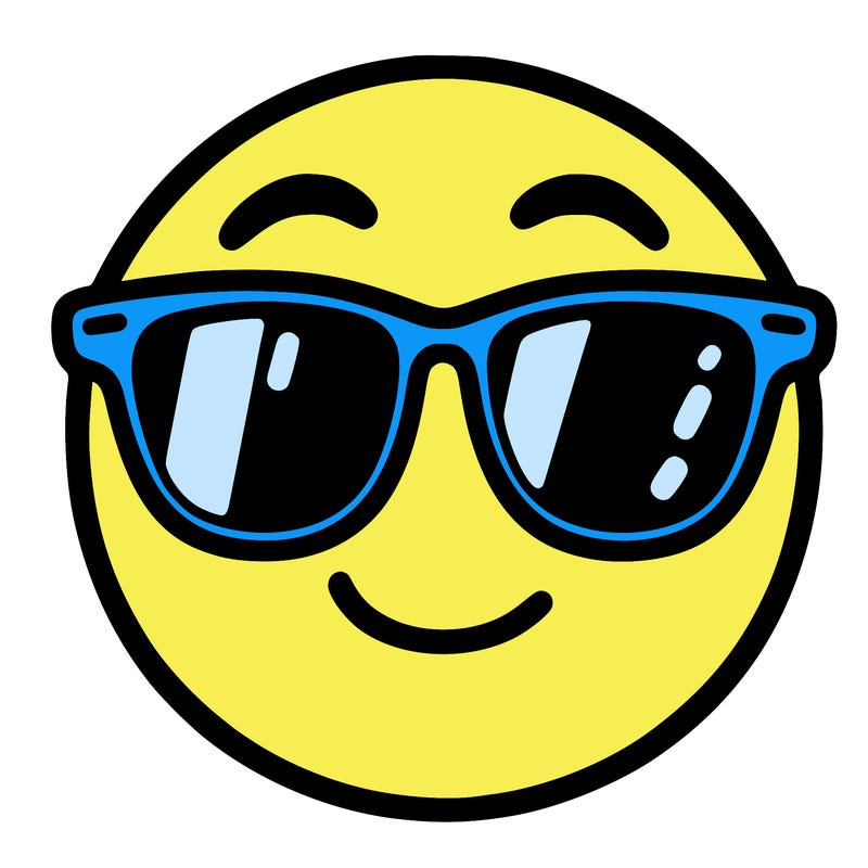 emoji with sunglasses