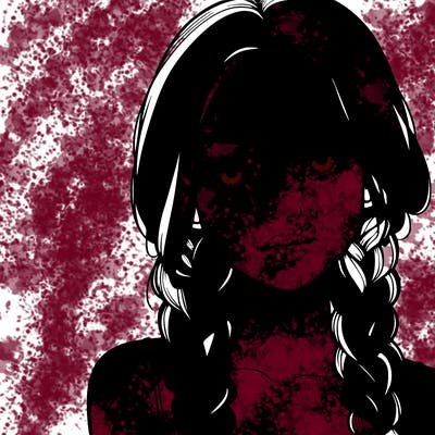 realistic girl with braids