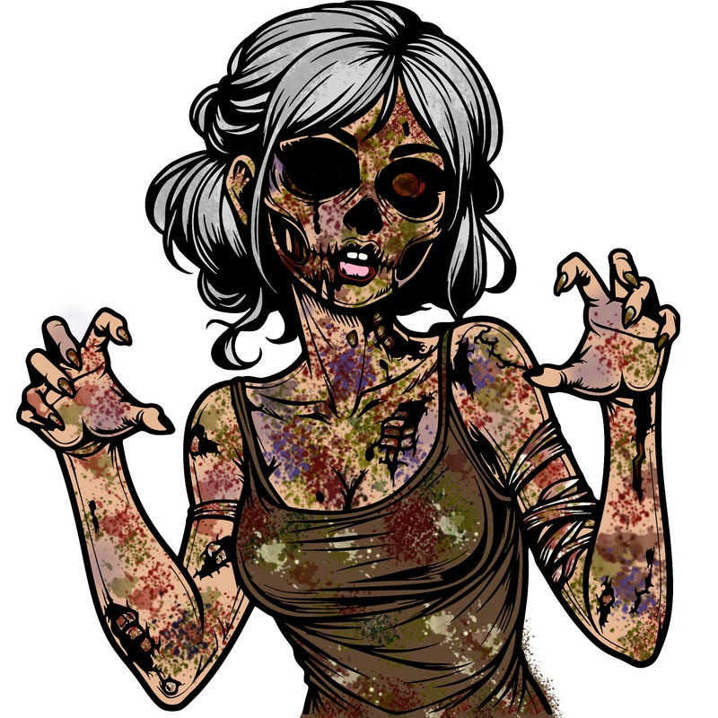 realistic zombie girl