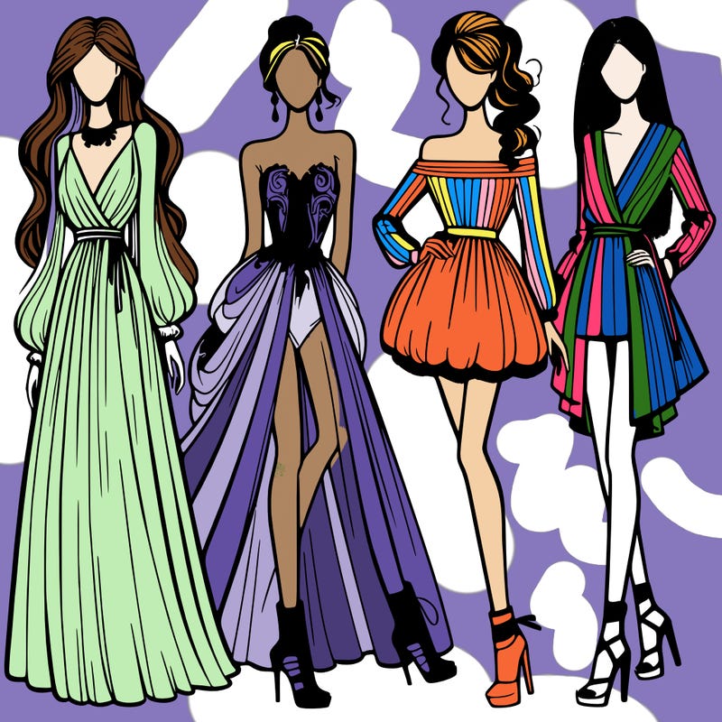 fashion models dresses