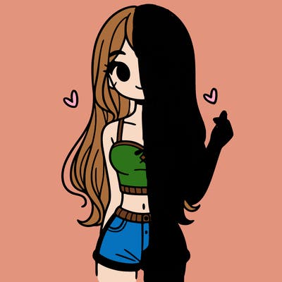 girl with cute crop top