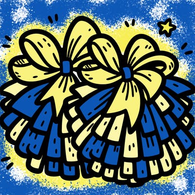 cheer pom poms