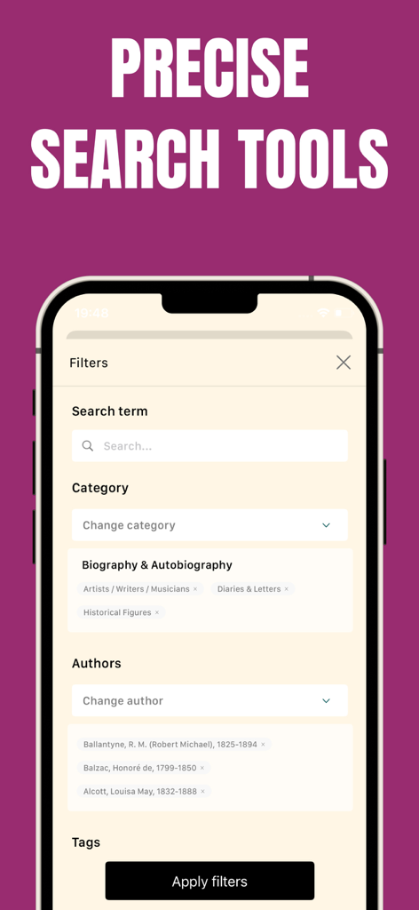 Gutenberg | eBook Reader - Gutenbergアプリの著者とカテゴリによる正確な検索ツール。