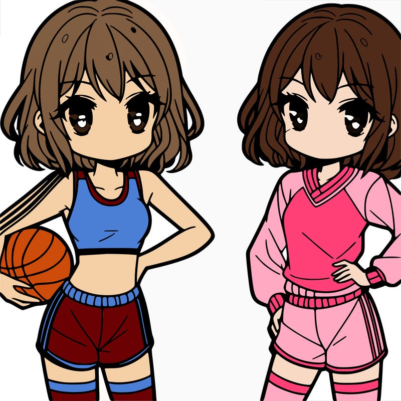 girl manga character sports