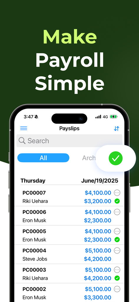 Payslip Maker | Professional Pay Stubs & Payroll on the Go