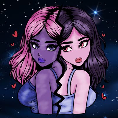 realistic girl split