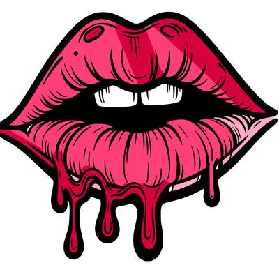 lips that look realistic and drip