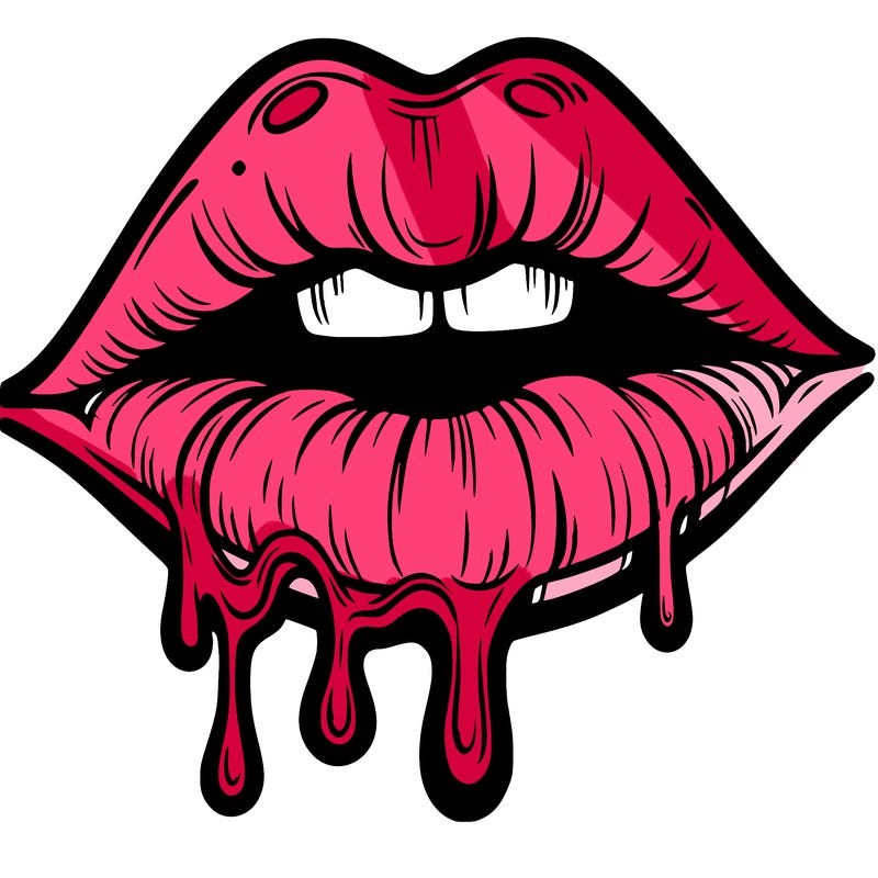 lips that look realistic and drip