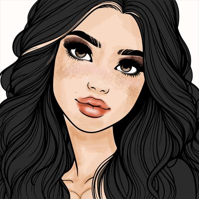 beautiful realistic girl