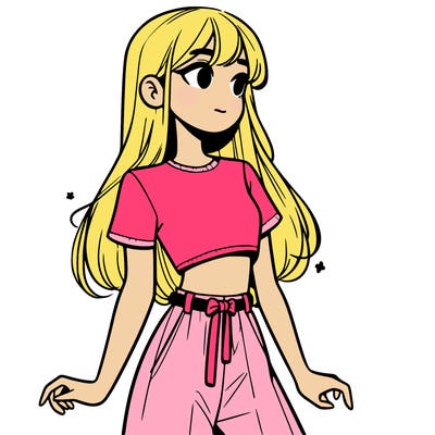 girl in a cute crop top