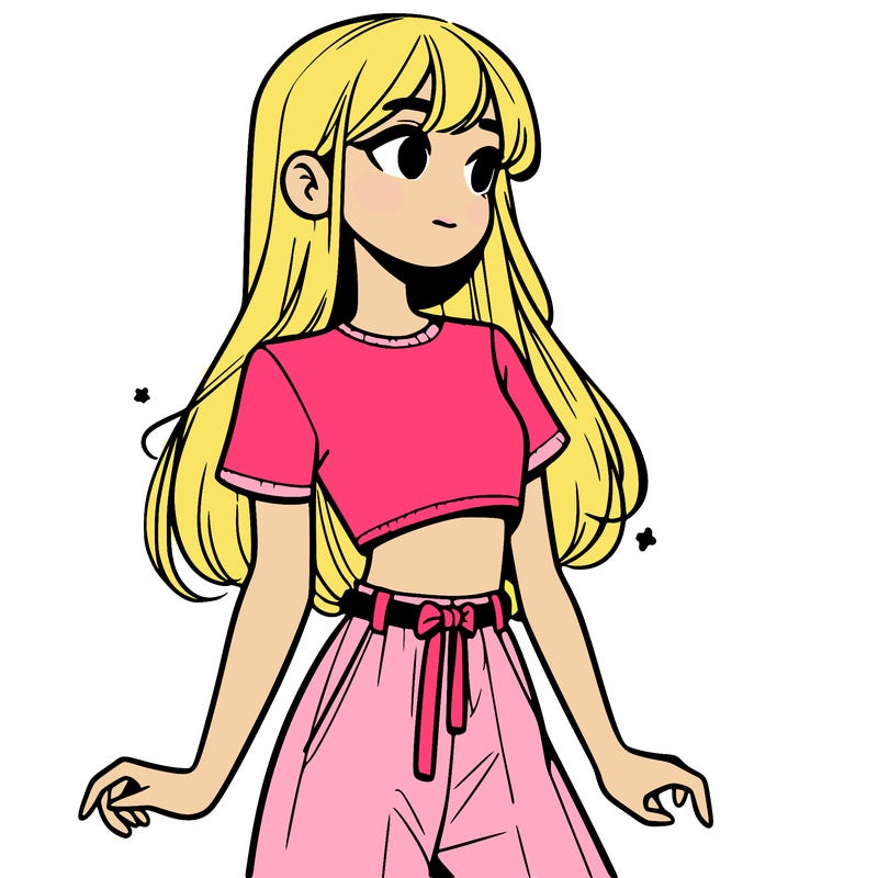 girl in a cute crop top