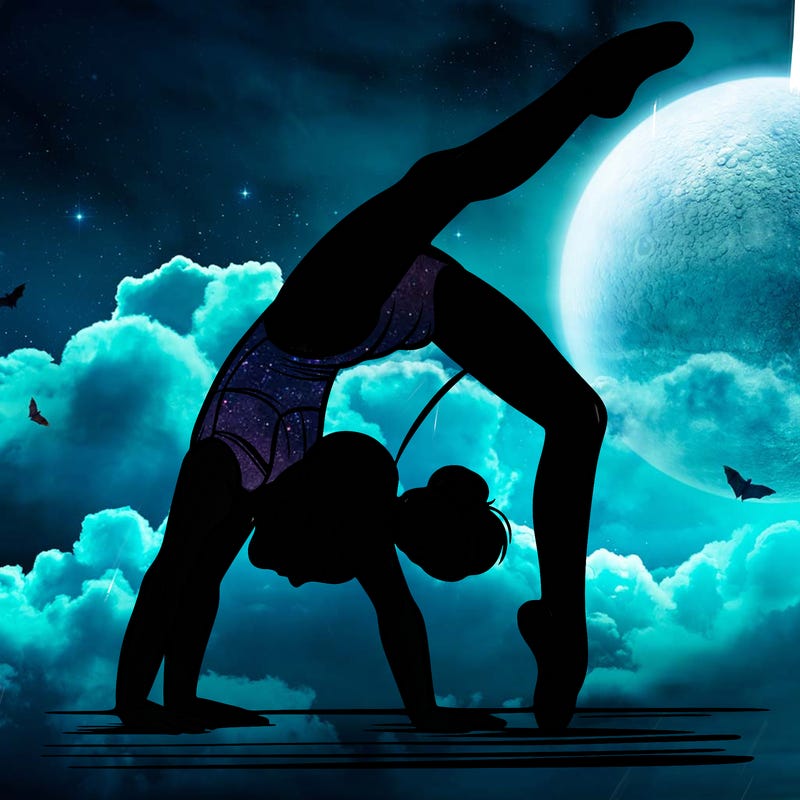 girl doing gymnastics