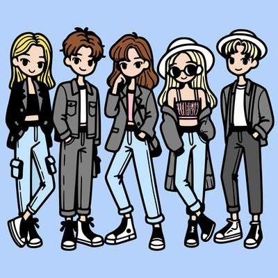 friend group with good fashion outfits