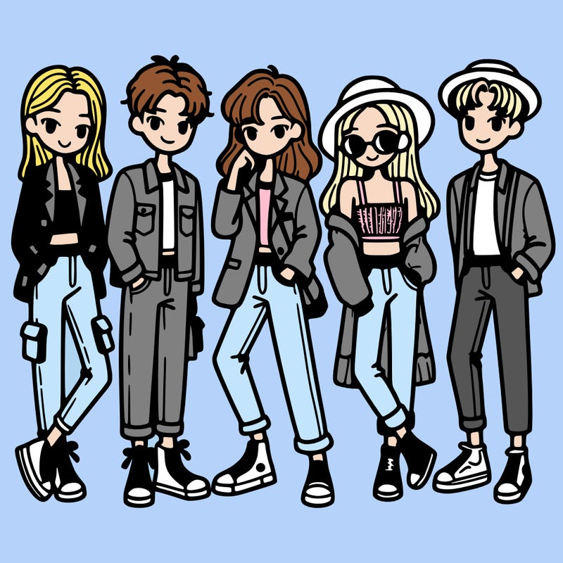 friend group with good fashion outfits