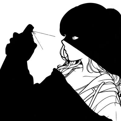 a realistic girl spray, painting