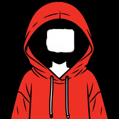 faceless girl in hoodie