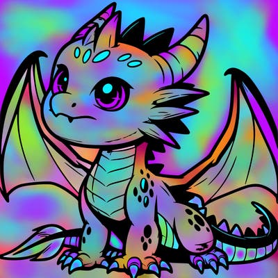 fierce baby night dragon
