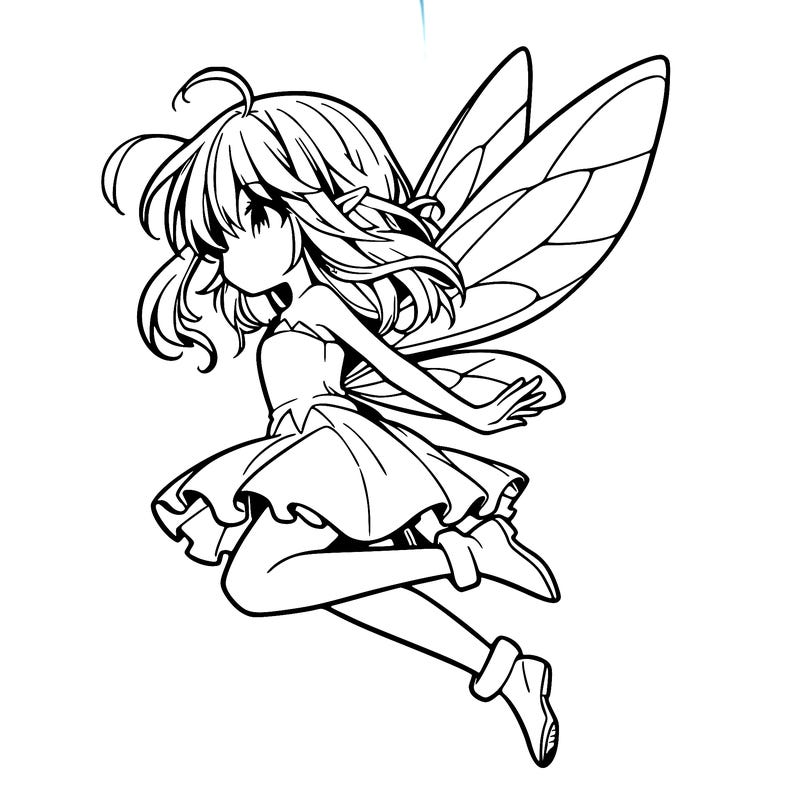 manga fairy flying