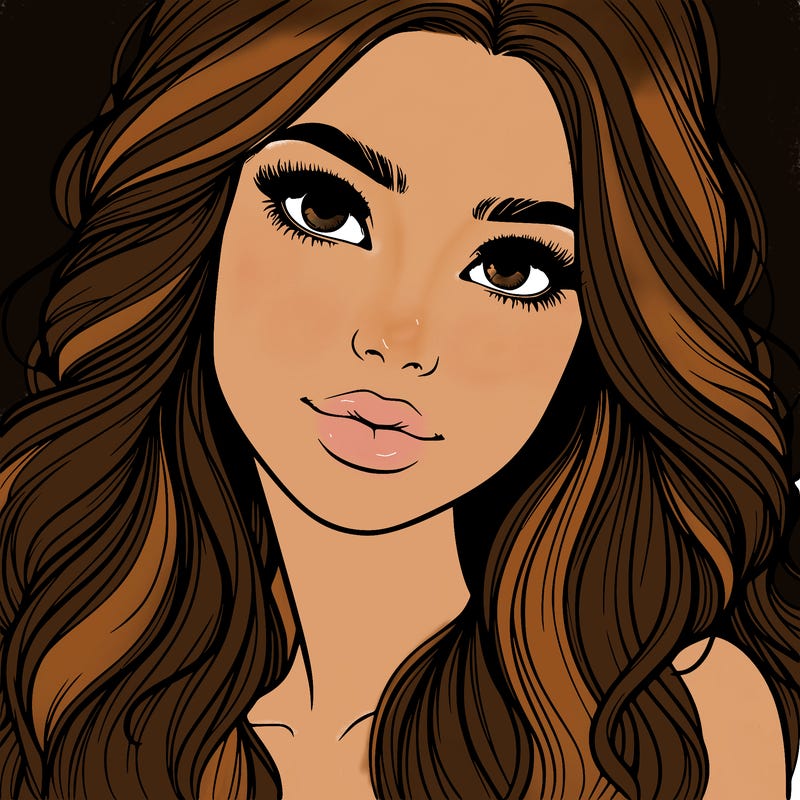 beautiful realistic girl