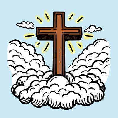 cross in heaven