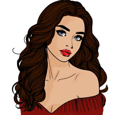 beautiful realistic girl