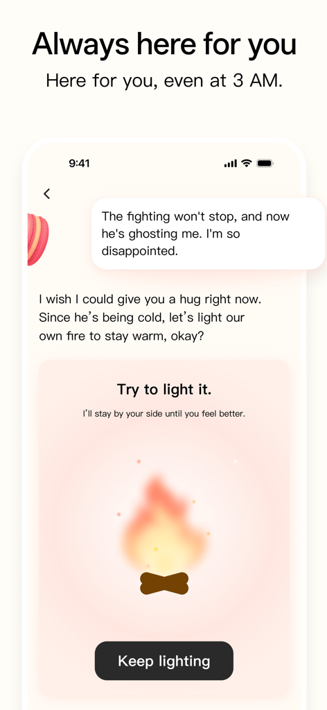 Macaron AI - life tool maker - Interface de chat IA fournissant un réconfort émotionnel et des fonctionnalités de soutien interactives.