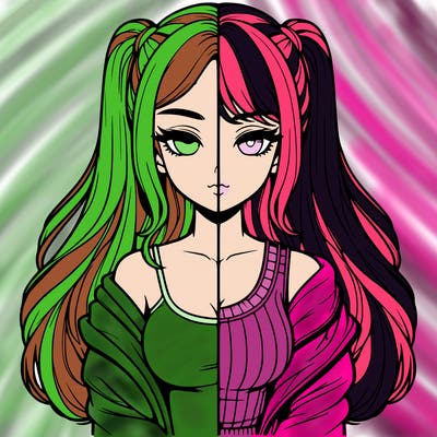 realistic girl split