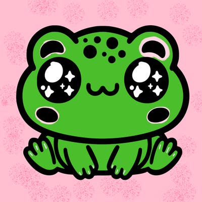 kawaii frog