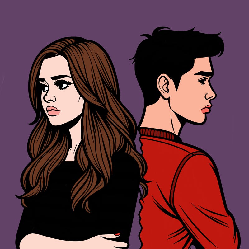 girl with a boyfriend  and braking  up