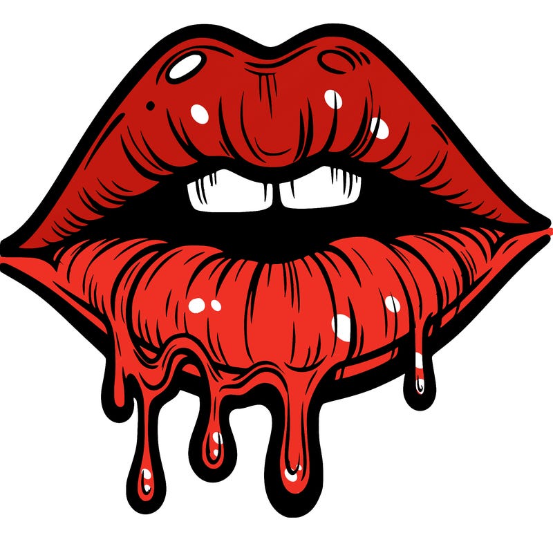 lips that look realistic and drip