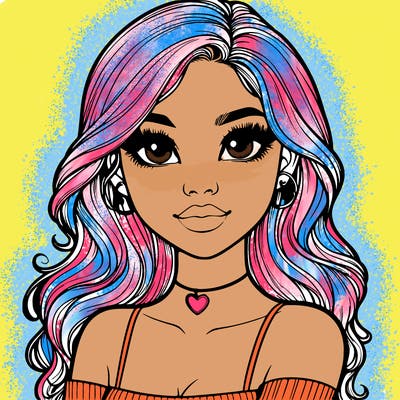 realistic pretty girl