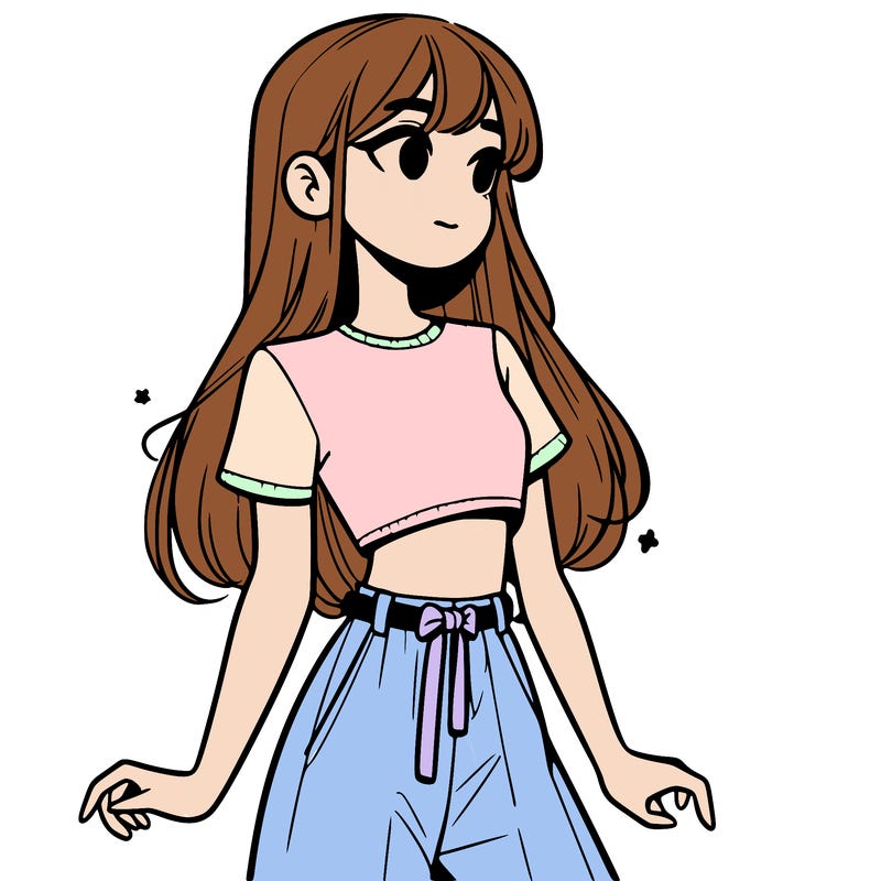 girl in a cute crop top