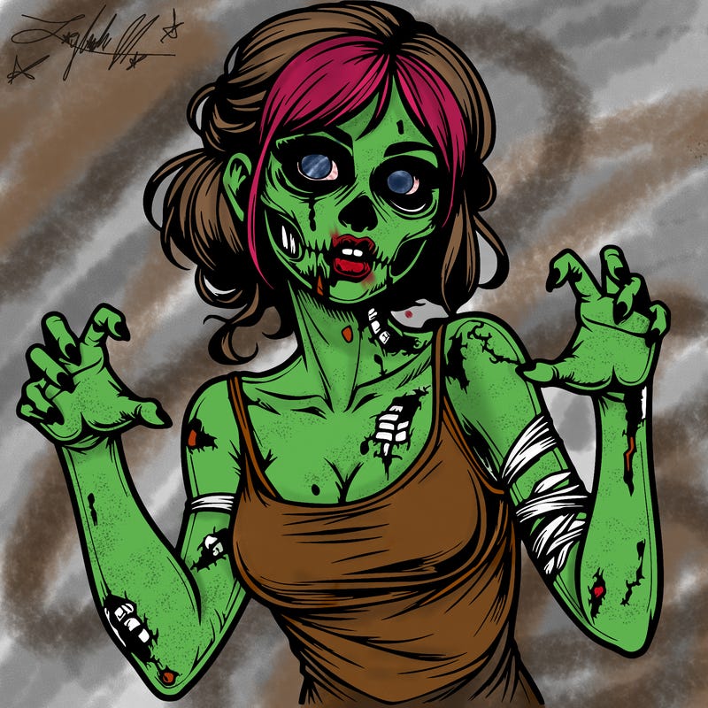 realistic zombie girl