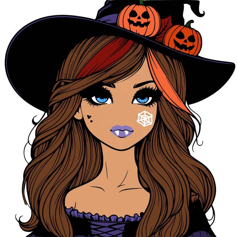 halloween realistic girl